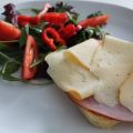 Lunchmacka med ost o skinka Lchf