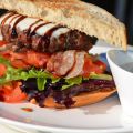 Grillade Italienska hamburgare