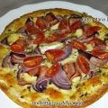 Pizza på omelettbotten