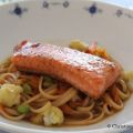 Smörstekt laxöring med linguine pasta[...]