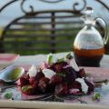 Rödbetor med hallon, chévre och balsamico -[...]