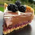 NOBAKE CHOCOLATE PRETZEL BLACKBERRY TART