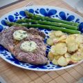 Grillad entrecote med parmesanpotatis,[...]
