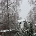 Äntligen snöö... och en härlig frukost!