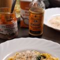 Krämig pasta med 'ndujan , spenat och vitt vin