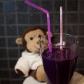 Lilla blåbær-smoothie