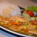 Kinesisk kycklinggryta med curry