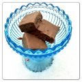 Chokladmintfudge, gott till julgottebordet.
