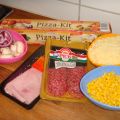 Pizza med smarrig vitlökskorv