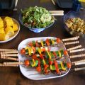 Födelsedagsmiddag - grillade lammspett &[...]