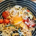 Rostade grönsaker med ägg
