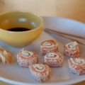 Laxrullar med wasabi och cream cheese