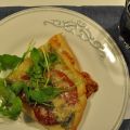 Pizza med bresaola och gorgonzola