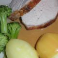 Gräsänka och kotlett med cidersås