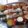 Grillade fiskspett med romsås
