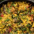 Risonipaella med chorizo, persiljeyoghurt och[...]