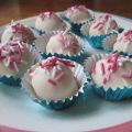 Citron Cake Balls med Vit Choklad
