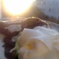 Kladdkaka och vispad grädde