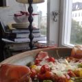 Ugnstorkade tomater med mozzarella