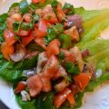 Kyckling med salsa och bönkräm