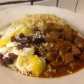 Afrikansk biffgryta med bulgur