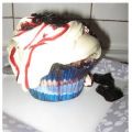 Blåbärs cupcake