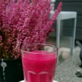Röd och fin smoothie