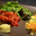 Zucchinigratäng bacon och vitlökssmör (Lchf)