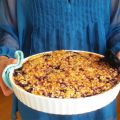 Knaprig blåbärs/hallonpaj till packfamiljen.