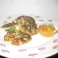 Grönsakspannkakor med päronchutney