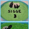 Mjukpepparkaka med frosting och fåret Shaun