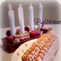 Pepparkaksrulltårta med choklad