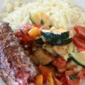 Lammspett med Ratatouille och Risoni