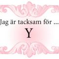Jag är tacksam för ...