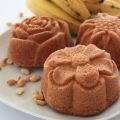 Sockerkaka med banan och jordnötssmör