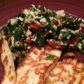 Blomkålstabbouleh med halloumi