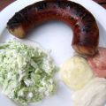 Grillad korv med ketchup och senap!
