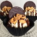 Mina kladdkakemuffins med mörk choklad crisp