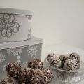 Kokos- och mintchokladbollar