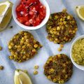 Majsbiffar med tomatsalsa och couscous - Corn[...]