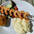 Grillade stora räkor