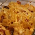 Bacon- och pastagratäng
