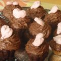 Chokladcupcakes med chokladmousse