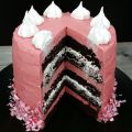 CHOCOLATE MARSHMALLOW CANDY CANE BROWNIE CAKE