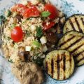 Holy moly hirssallad med grillad aubergine