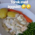 Torsk med äggsås