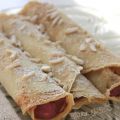 Mandelcrèpes med blåbärsfrosting