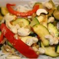 Grön wok med nudlar