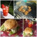 Solen, grill och jordgubbsdrink