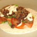 Hemlagad kebab i tortillabröd